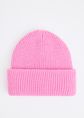 Soft rib beanie, rose, large