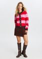 Corduroy skort, donkerbruin, large