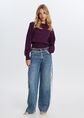 Jeans met kant, blauw, used dark, large