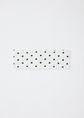 Polkadot haarband, wit, large