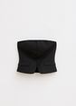 Strapless gilet, zwart, large