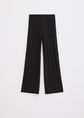 Mesh rhinestone broek, zwart, large
