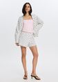 Polkadot overlap skort, wit, large