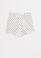 Polkadot overlap skort, wit, large