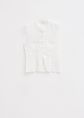 Kanten manderin top, wit, large