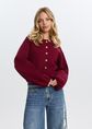 Vest met sierknopen, bordeaux, large