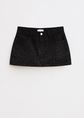 Denim rok met stras, zwart, used dark, large