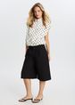 Bermuda pantalon short, zwart, large