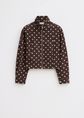 Polkadot jasje, donkerbruin, large