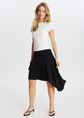 Asymmetrische mini rok, zwart, large