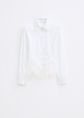 Blouse met kanten detail, wit, large