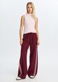 Track pants met strepen, aubergine, large