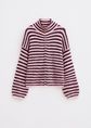 Gestreept ritsvest, rose, large