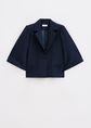 Blazer met wijde mouwen, donkerblauw, large