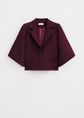 Blazer met wijde mouwen, bordeaux, donker, large